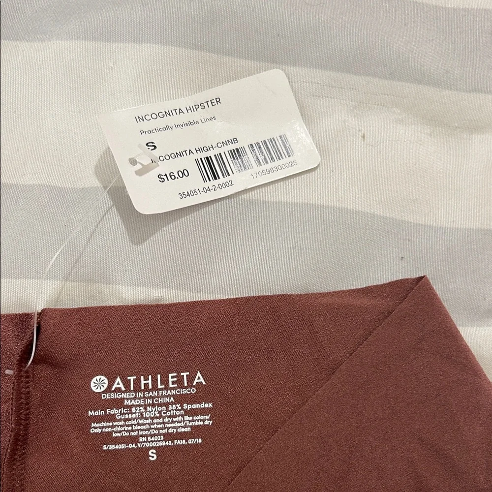 Athleta Women's High-Waist Briefs in Brown - Picture 2 of 3